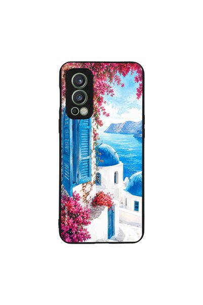Sonique Θήκη Greek Island Muse Series για OnePlus Nord 2 5G Σαντορινό Γαλάζιο