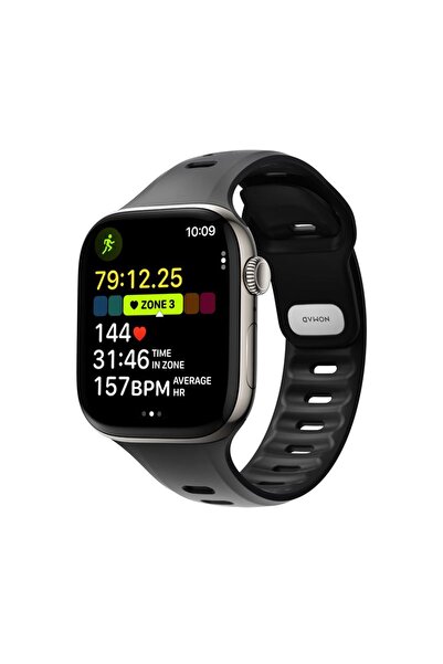 Nomad Tempo Black FKM Apple Watch Band for 45/46mm Ultra & Series 7-10