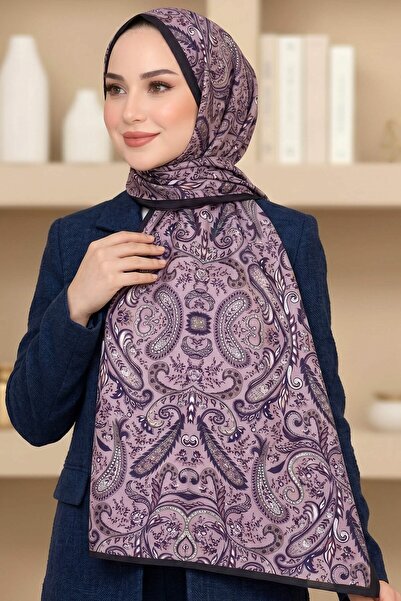 hadiora Women's Purple Lilac Patterned Soft Shawl