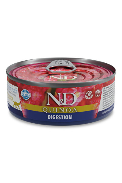 Farmina N&D Quinoa Digestion Hrană umedă pentru pisici cu miel, 80 g