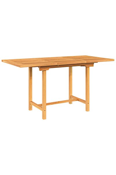 vidaxl Masă extensibilă de grădină 110-160x80x75cm lemn masiv de tec