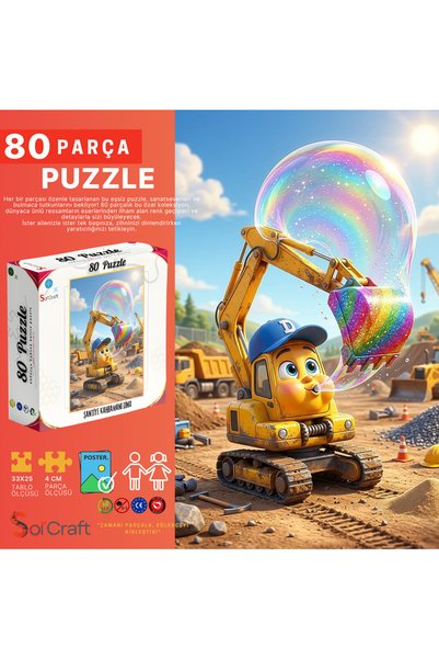 Soi Craft Soi Crart 80 Parça Şantiye Kahramanı Dino #1112