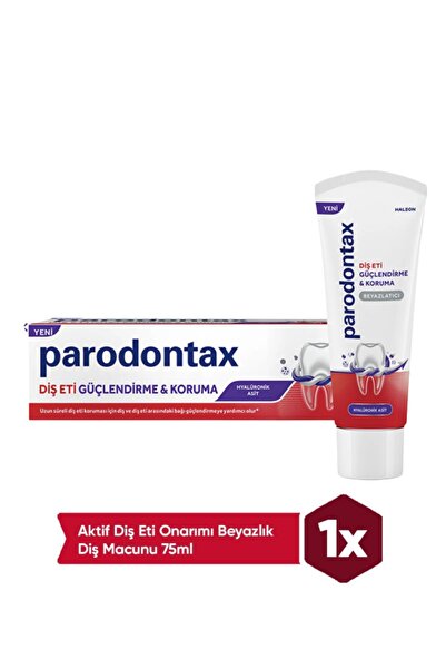 Parodontax Diş Eti Güçlendirme ve Koruma Hyalüronik Asitli & Beyazlatıcı Diş ...