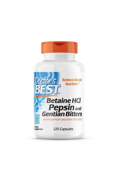 Doctor's Best Betaina Hcl, Pepsyny, Korzeń Goryczki