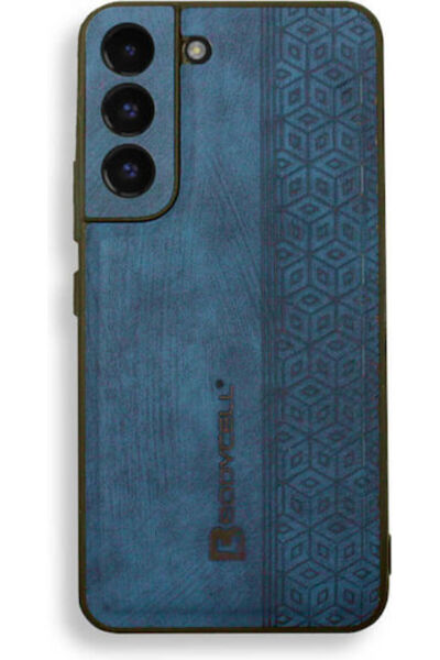 Other Δερμάτινη Πίσω Θήκη με Σχέδιο Bodycell, Μπλε (Galaxy S22+) Κωδικός: BY-...