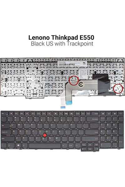 OEM Πληκτρολόγιο φορητού υπολογιστή για Thinkpad E550 χωρίς πλαίσιο και αγγλι...