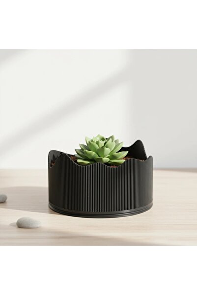 OEM Ghiveci Decorativ Modern Cu Margine Ondulata Suport Plante Interior