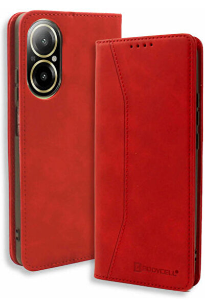 Other Θήκη Bodycell από Συνθετικό Δέρμα / Δέρμα Κόκκινο (Realme C67) Κωδικός:...