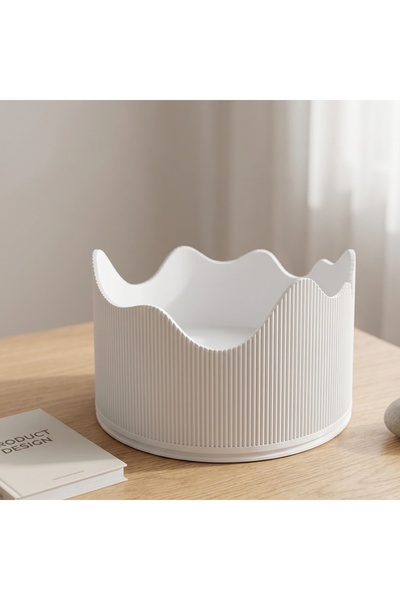 OEM Ghiveci Decorativ Modern Cu Margine Ondulata Suport Plante Interior
