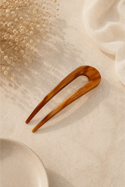VERA HOUSE French Model Bone Bun Hairpin Acetate Hair Fork Stylish Women's Ha...
