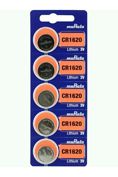 MURATA Μπαταρία ρολογιού λιθίου CR1620 3V 5 τεμάχια