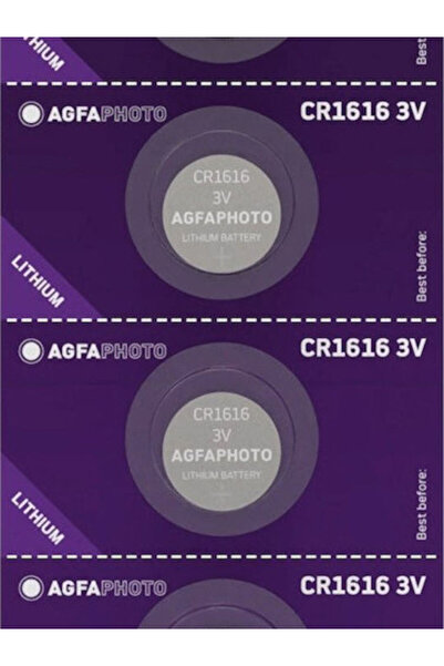 AgfaPhoto ΑγκφαΦωτο Μπαταρία ρολογιού λιθίου CR1616 3V 5 τεμάχια