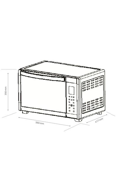 Samus Cuptor electric Samus CSD-45BRC2 45 l 2000 W Rotisor, Convectie, Afisaj electronic