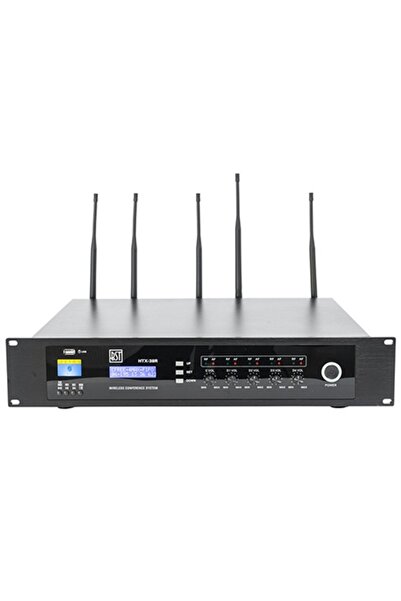 BST Receptor microfon conferință UHF, 5 canale, rack 19 inch, înregistrare USB