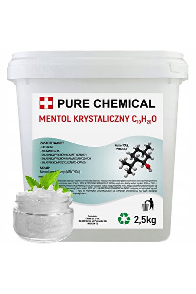 CHOSA Cristale De Mentol, Pure Chemical, 2.5Kg, Proaspat Pentru Sauna, Ambala...