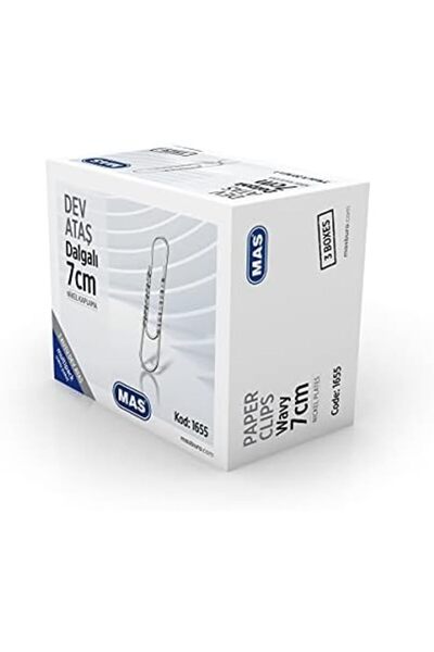 Yıldızan متجر زكرا MAS Multipack Dev مشبك ورق مموج مقاس 7 سم 3 عبوات 1053162