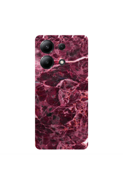 Other Xiaomi Redmi Note 13 4G Marble Cherry Transparent Silicone TPU Θήκη