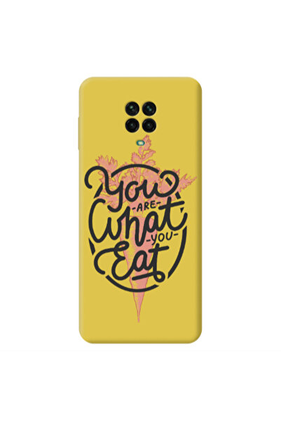 Other Xiaomi Redmi Note 9 Pro You are What You Eat Yellow Colored Silicone TP...