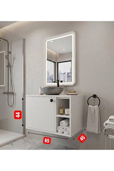 ÖZBİR KITCHEN Beyaz Banyo Alt Dolabı ( lavabo dahil değildir)