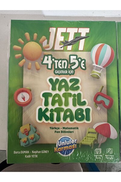 Ünlüler Karması JETT 4'TEN 5'E GEÇENLER İÇİN YAZ TATİL KİTABI