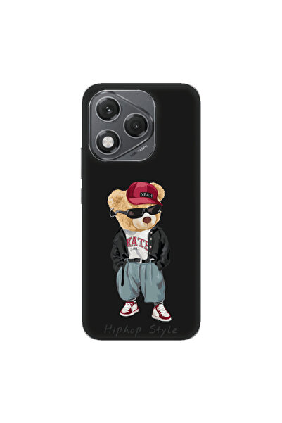Other Honor 400 Lite Hip hop style Black Colored Silicone TPU Θήκη