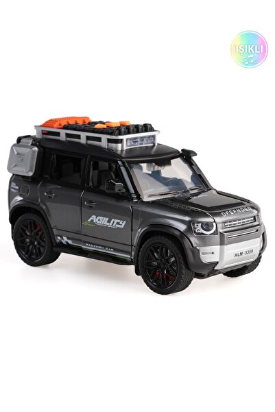 Vardem Sürtmeli Işıklı Ve Müzikli Kapıları Açılan Jeep - Gri