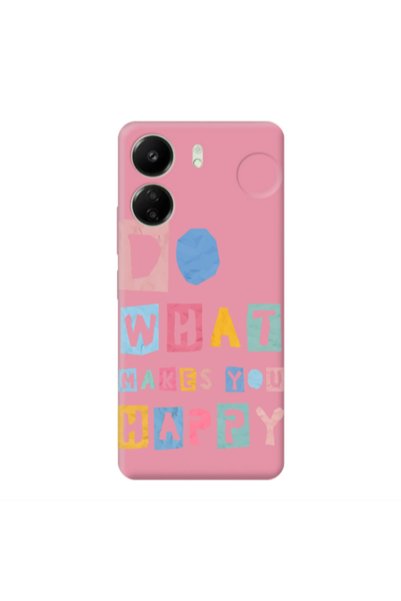Other Xiaomi Redmi 13C Do What Makes Pink Colored Silicone TPU Θήκη