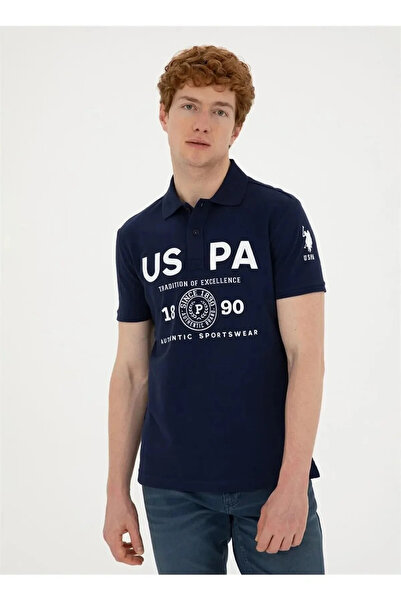 U.S. Polo Assn. Navy blue 1825275 men's slim fit sports t-shirt dmls