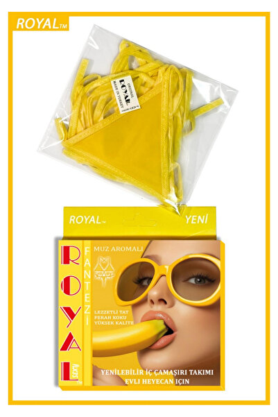 TakStore Set de lenjerie intimă cu aromă de banane, comestibil, pentru femei ...
