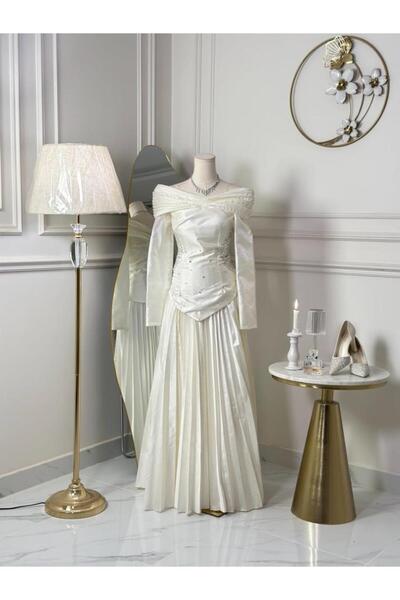vanus fashion 7347-فستان سهره طويل