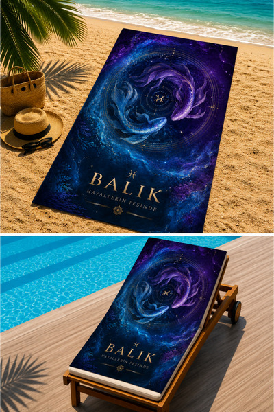 BEYDEX Beach Towel Zodiac Collection Premium Custom Design Quick Drying Micro...