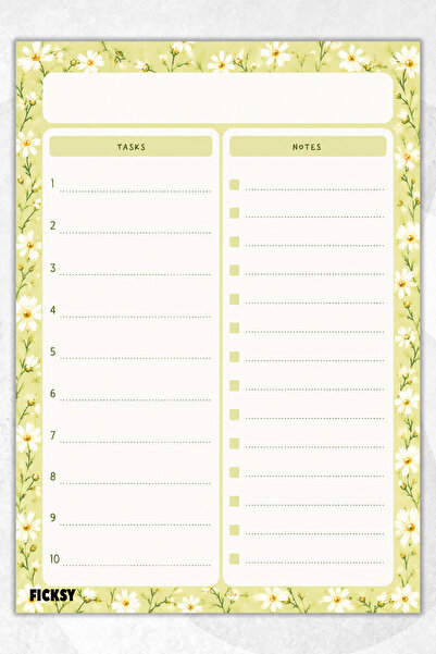 Ficksy To-Do List - A5 - 50 Pages - to Do List - Checklist - Check List - Pla...
