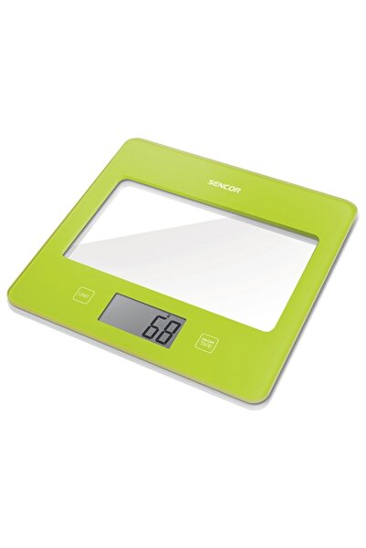 Sencor Cântar digital de bucătărie cu sticlă verde, capacitate 5 kg