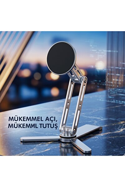 wiks Aluminum Mechanical Phone Stand - Luxurious Desktop Gift for Tech Enthus...