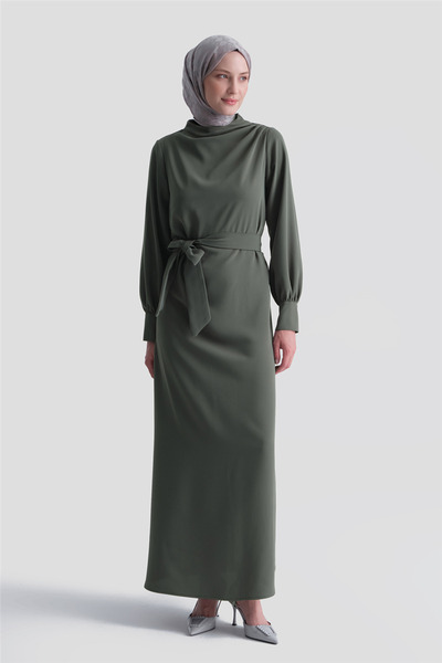 Armine Elbise 26YT904 Haki