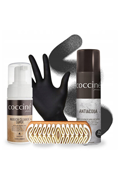 Coccine Kit de curatare pentru piele intoarsa si nubuc, Coccine, 4 in 1, spum...