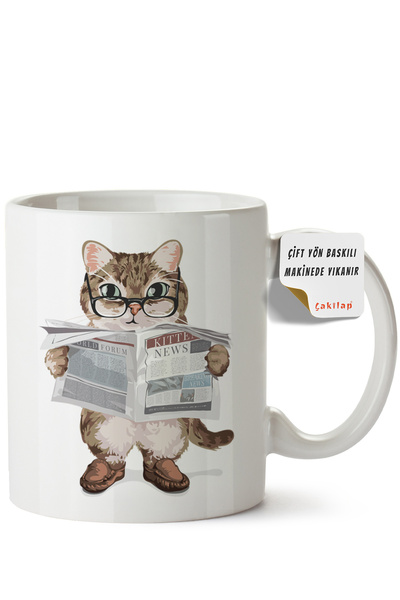 ET ERTAPASSAGE original creative designs Cat Design Printed Porcelain Mug (Do...