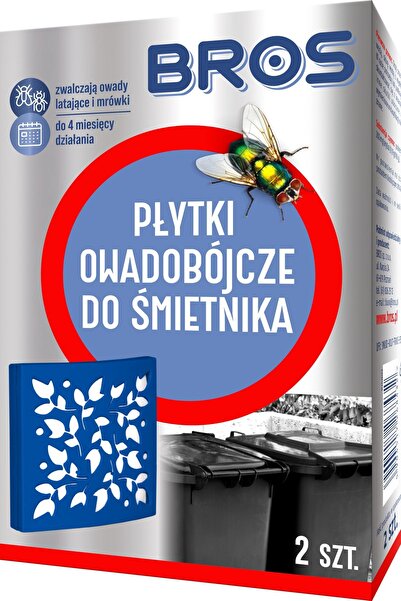 bros Plăcuțe insecticidă pentru coșul de gunoi, 2 bucăți