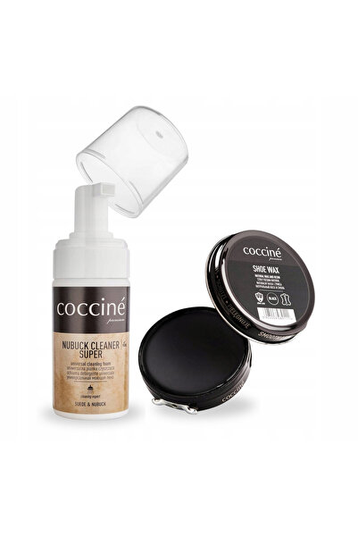 Coccine Set 2 in 1, Coccine, Spuma de curatare Nubuck si crema de pantofi nea...