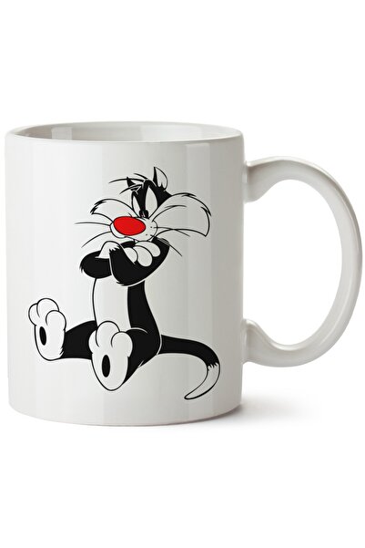 ET ERTAPASSAGE original creative designs Sylvester Printed Porcelain Mug, Mac...
