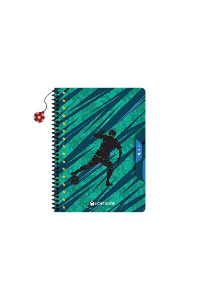KESKİN COLOR Keskin 16.5 X 22.5 Lined Cardboard Cover Football Notebook with ...