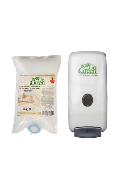 Go Green Goo green soap dispenser + free bag (musk scented hand soap)