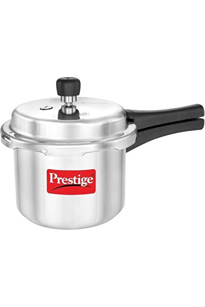 Prestige 3 Liter Aluminum Pressure Cooker Compatible with Induction Cooktop, ...