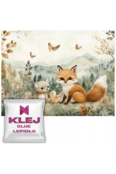 Naklejkomania Tapet Pentru Copii Forest Boho Bej Decoratiuni Camera Copii 148...