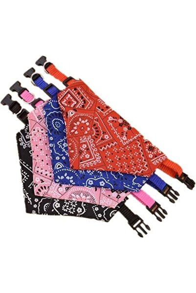 Mirfa Dog's Adjustable & Washable Bandana Triangular Scarf (Pack of 4)