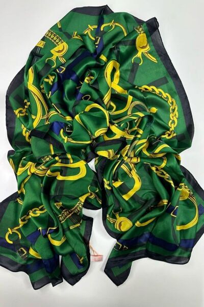 shalya scrafs Belt Pattern Voile Silk Shawl Accessory Shoulder Shawl Foulard