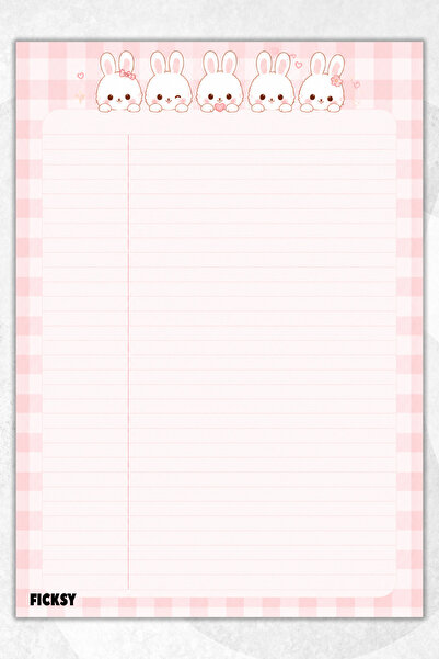 Ficksy A4 Notepad Lined Notebook - 50 Sheets - Memopad - Notepad - Notepad - ...