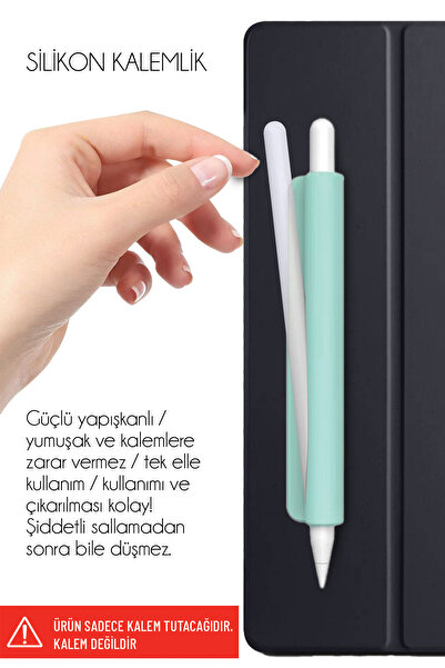 Nezih Case Tüm Stylus Kalemlere ve Normal Kalemlere Uyumlu Yapışkanlı Silikon...