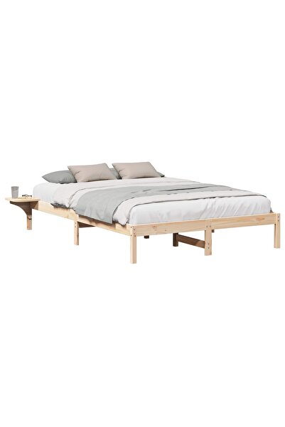 vidaxl Cadru de pat 140 x 200 cm Lemn de pin masiv