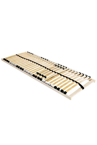 vidaxl Bază cu lamele Maro 90 x 190 cm Lemn de fag masiv